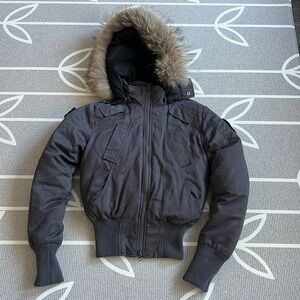 Grey Numero Bomber Jacket